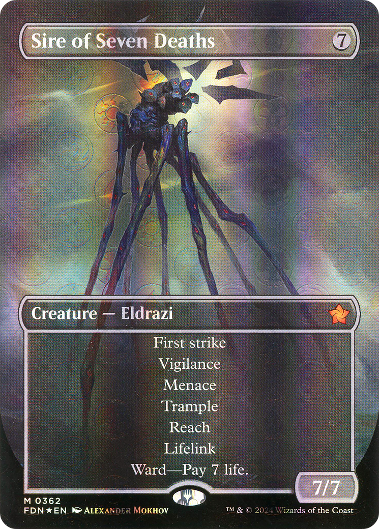 Sire of Seven Deaths (FDN-362) - [Foundations] (Borderless) Foil