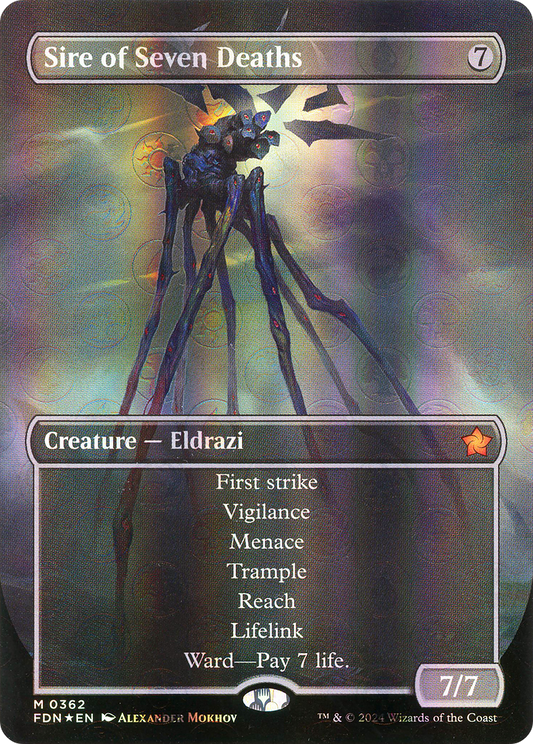 Sire of Seven Deaths (FDN-362) - [Foundations] (Borderless) Foil
