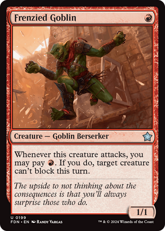 Frenzied Goblin (FDN-199) - [Foundations] Foil