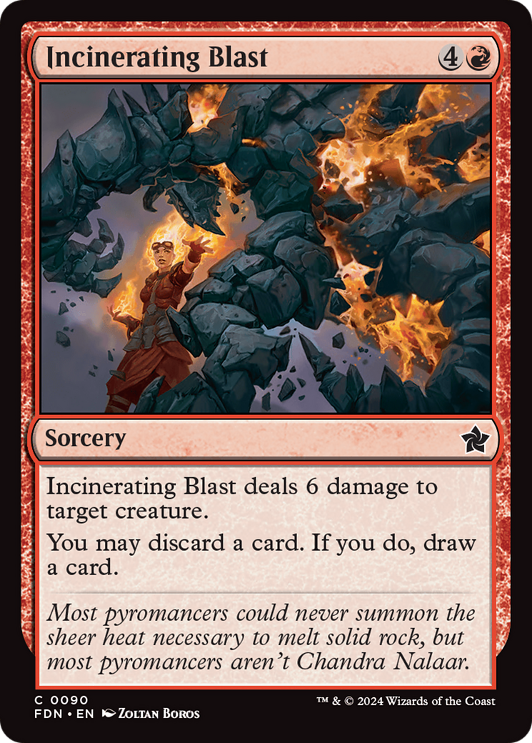 Incinerating Blast (FDN-090) - [Foundations] Foil