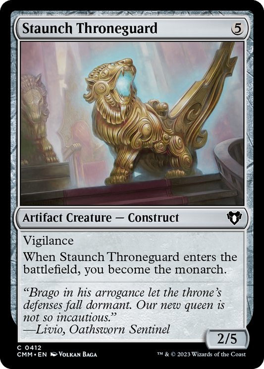 Staunch Throneguard (CMM-412) - [Commander Masters]