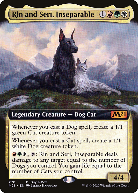 Rin and Seri, Inseparable (M21-278) - [Core Set 2021]: (Extended Art) Foil