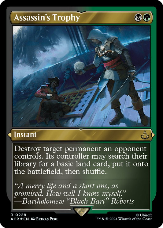 Trophée d'Assassin (ACR-228) - [Assassin's Creed] Feuille gravée 