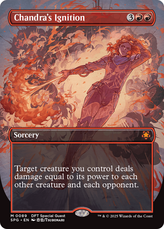 Chandra's Ignition (Borderless) (SPG-089) - [Special Guests] (Borderless) Foil