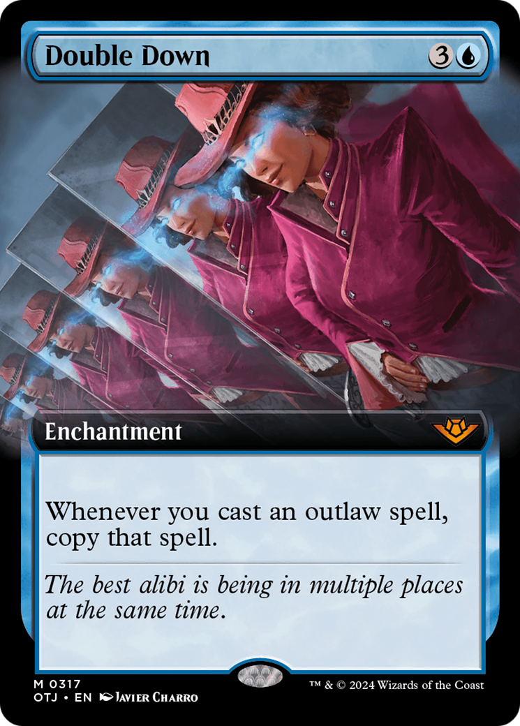 Double Down (OTJ-317) - [Outlaws of Thunder Junction] : (Extended Art) Foil 