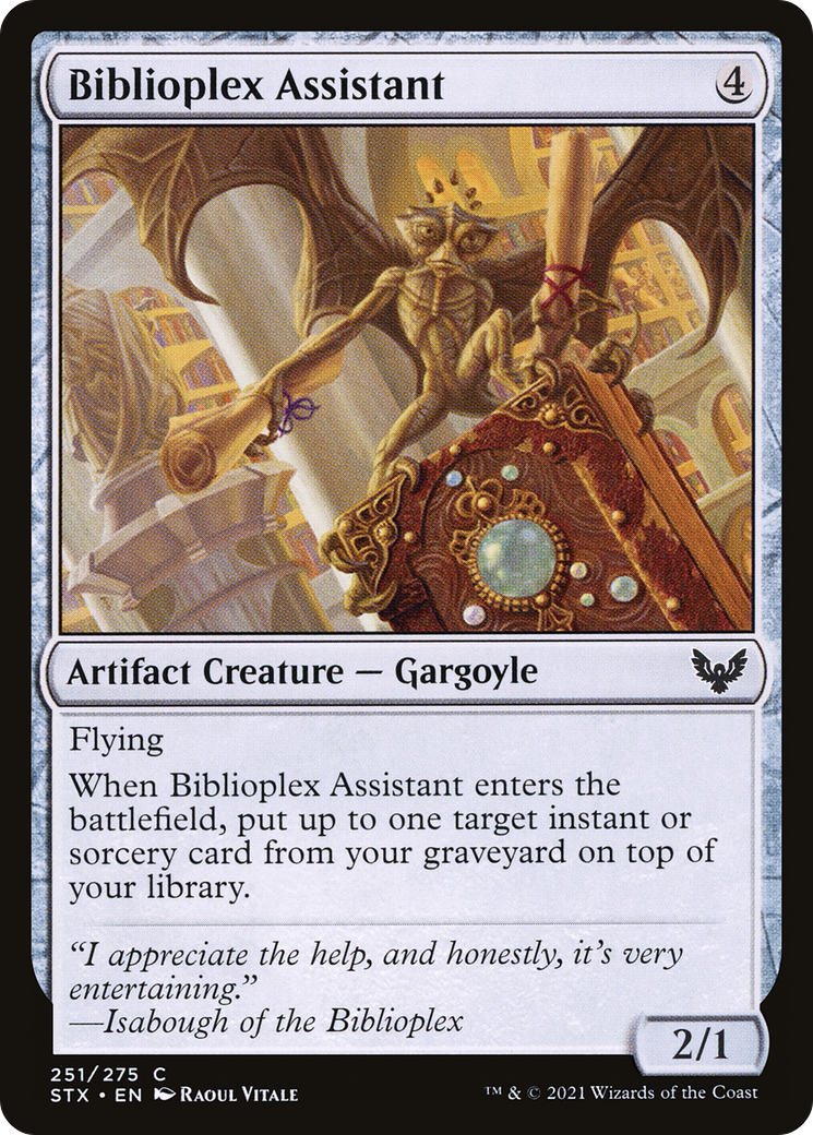 Biblioplex Assistant (STX-251) - [Strixhaven: School of Mages] Foil