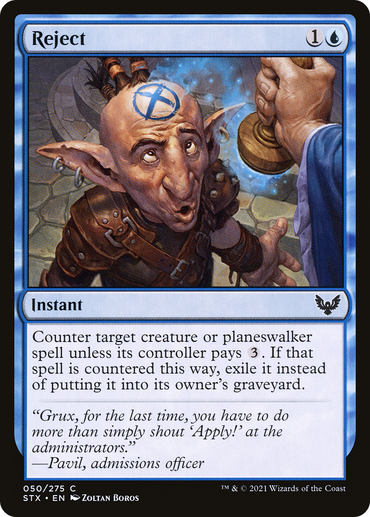 Reject (STX-050) - [Strixhaven: School of Mages] Foil