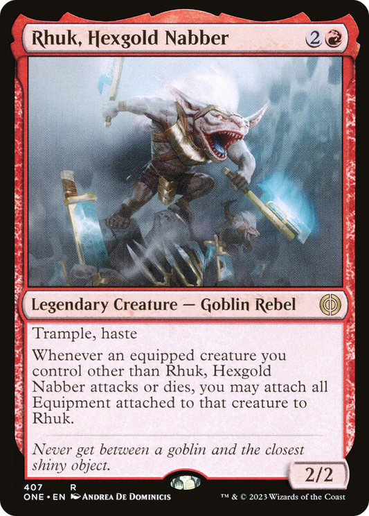 Rhuk, Hexgold Nabber (ONE-407) - [Phyrexia: All Will Be One] Foil