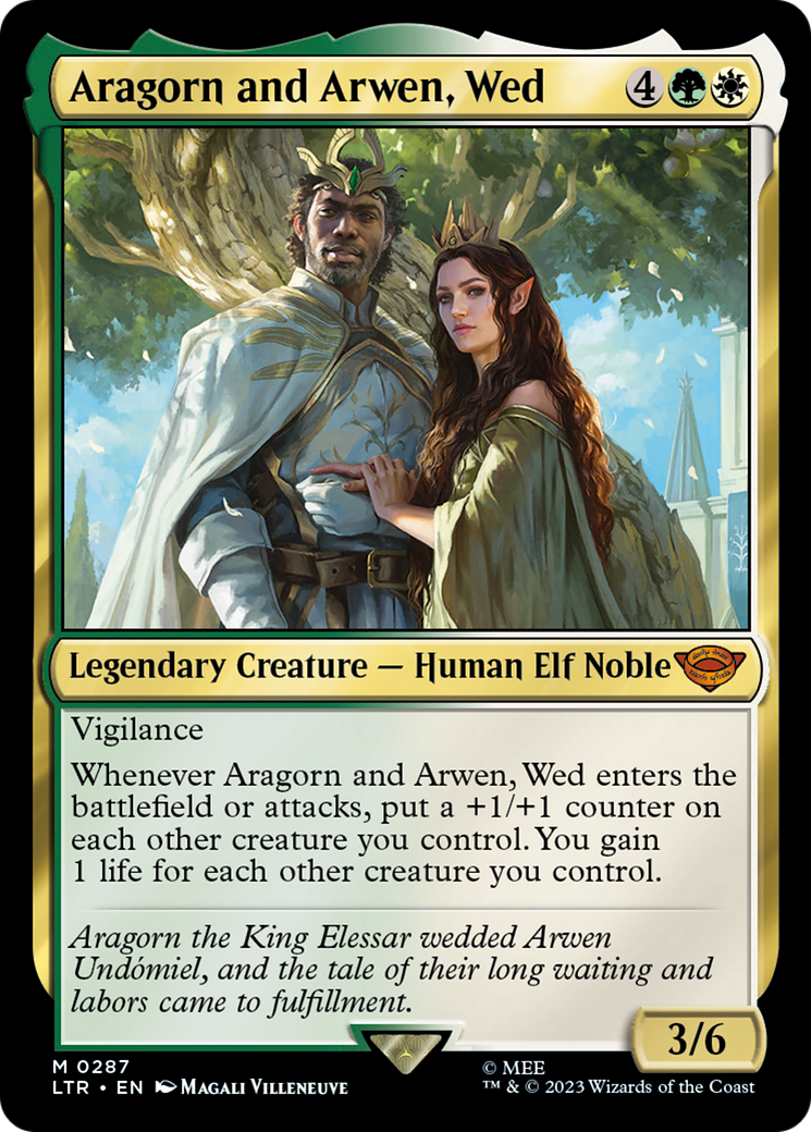 Aragorn and Arwen, Wed (LTR-287) - [The Lord of the Rings: Tales of Middle-earth] Foil