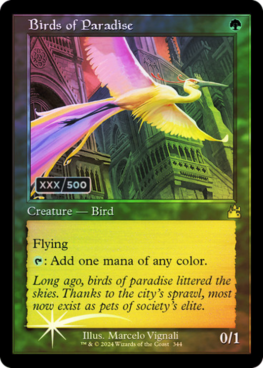 Birds of Paradise (RVR-344Z) - [Ravnica Remastered] Foil
