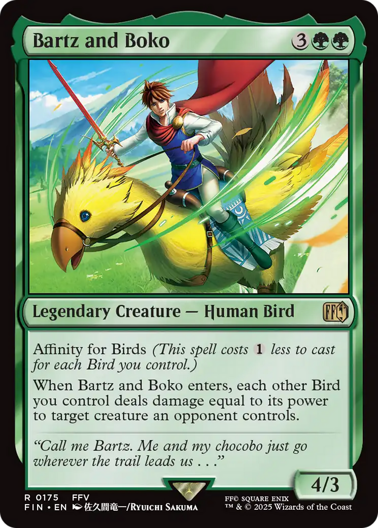 Bartz and Boko (FIN-175) - [FINAL FANTASY] Foil