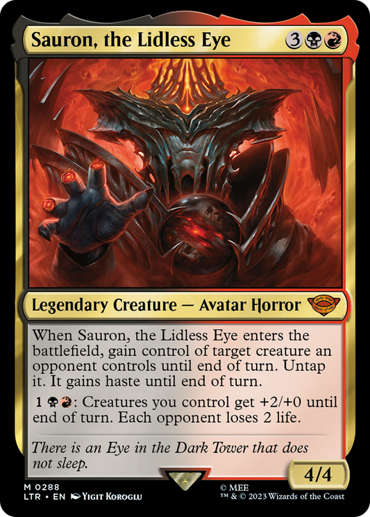 Sauron, the Lidless Eye (LTR-288) - [The Lord of the Rings: Tales of Middle-earth] Foil