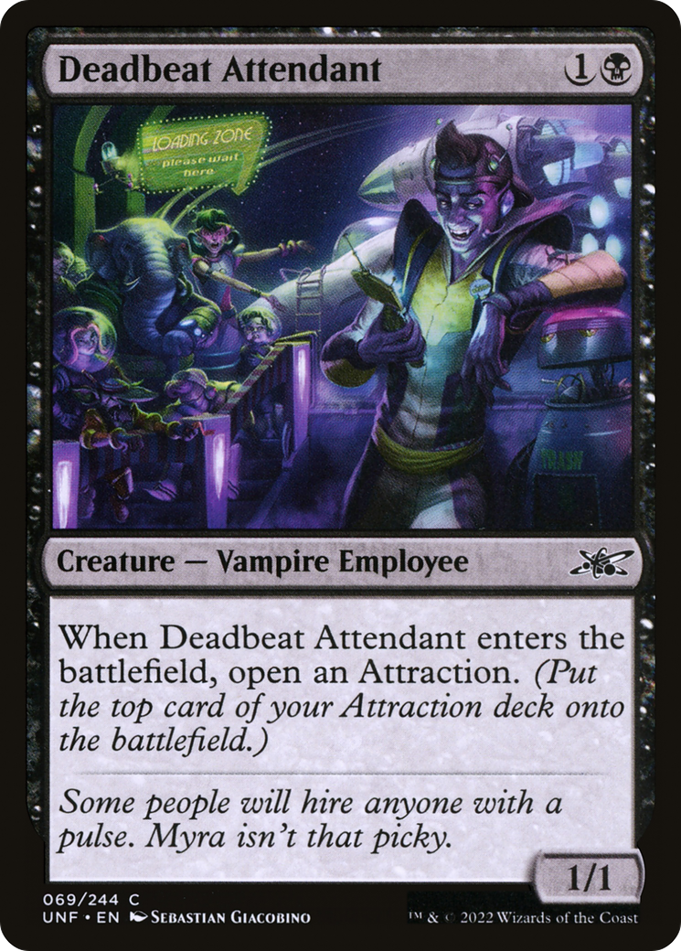 Deadbeat Attendant (UNF-069) - [Unfinity] Foil