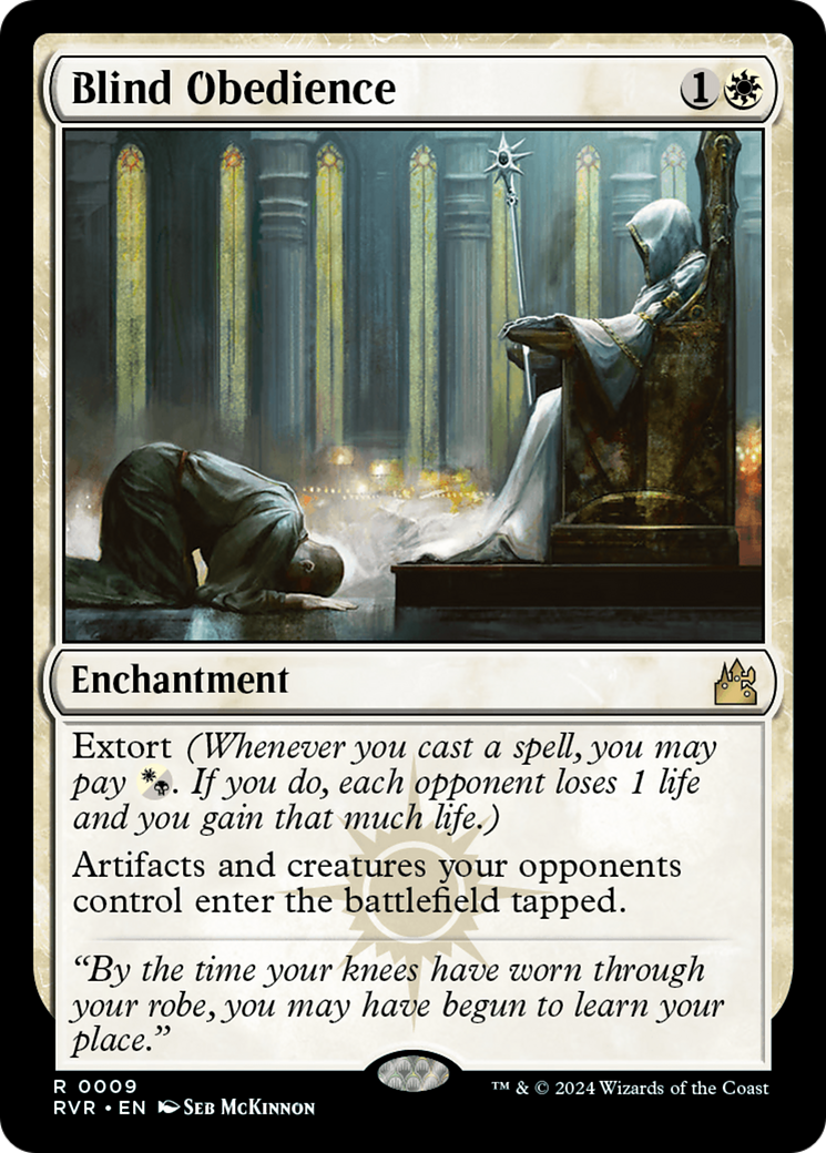Blind Obedience (RVR-009) - [Ravnica Remastered] Foil