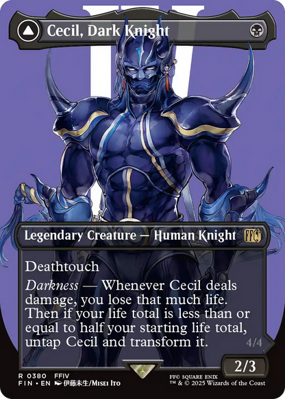 Cecil, Dark Knight (Borderless) (FIN-380) - [FINAL FANTASY] (Borderless) Foil