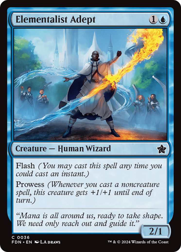 Elementalist Adept (FDN-036) - [Foundations] Foil