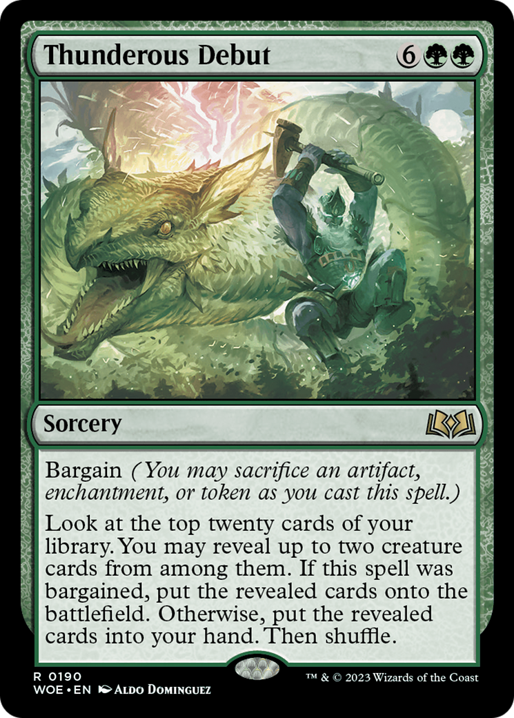 Thunderous Debut (WOE-190) - [Wilds of Eldraine] Foil