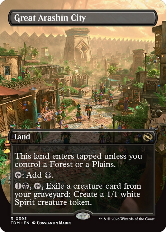 Great Arashin City (Borderless) (TDM-395) - [Tarkir: Dragonstorm] (Borderless)