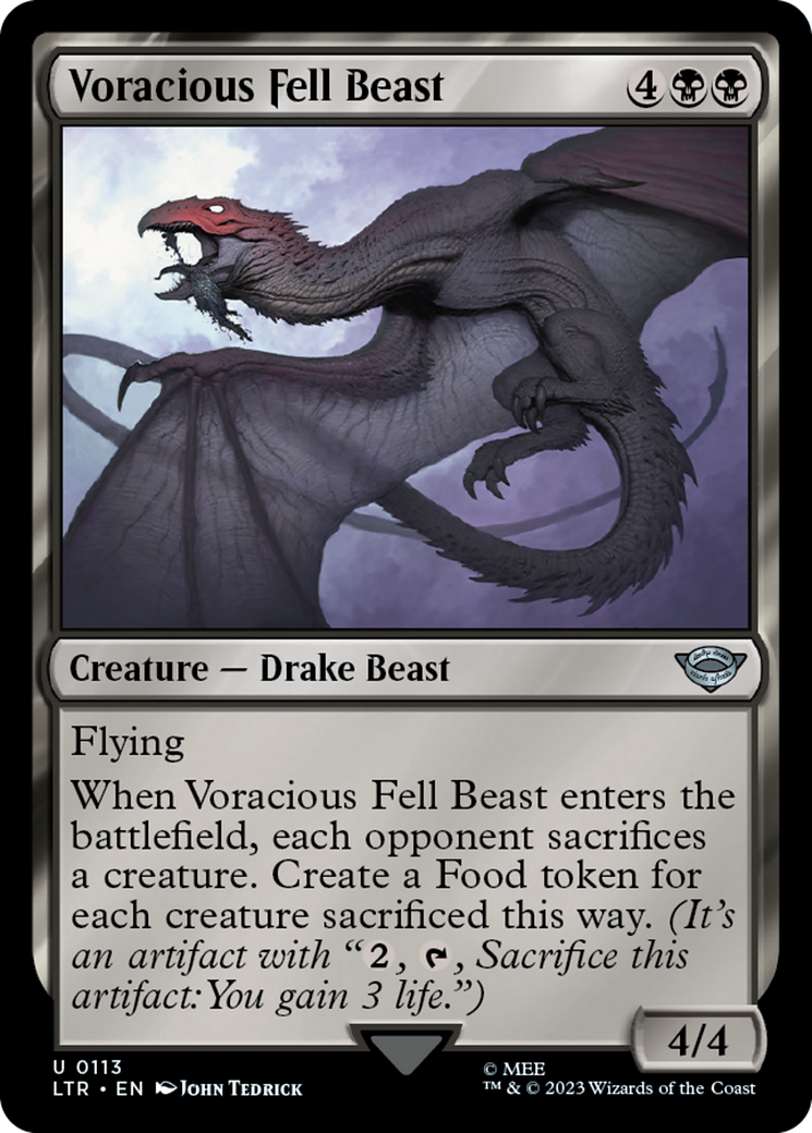 Voracious Fell Beast (LTR-113) - [The Lord of the Rings: Tales of Middle-earth]