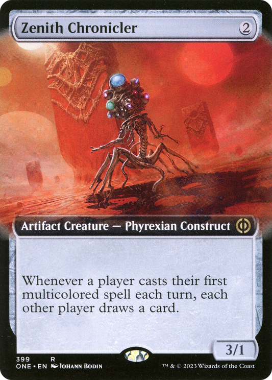 Zenith Chronicler (ONE-399) - [Phyrexia: All Will Be One]: (Extended Art) Foil