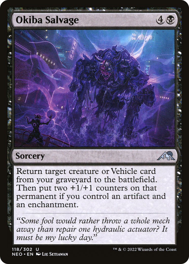 Okiba Salvage (NEO-118) - [Kamigawa: Neon Dynasty] Foil