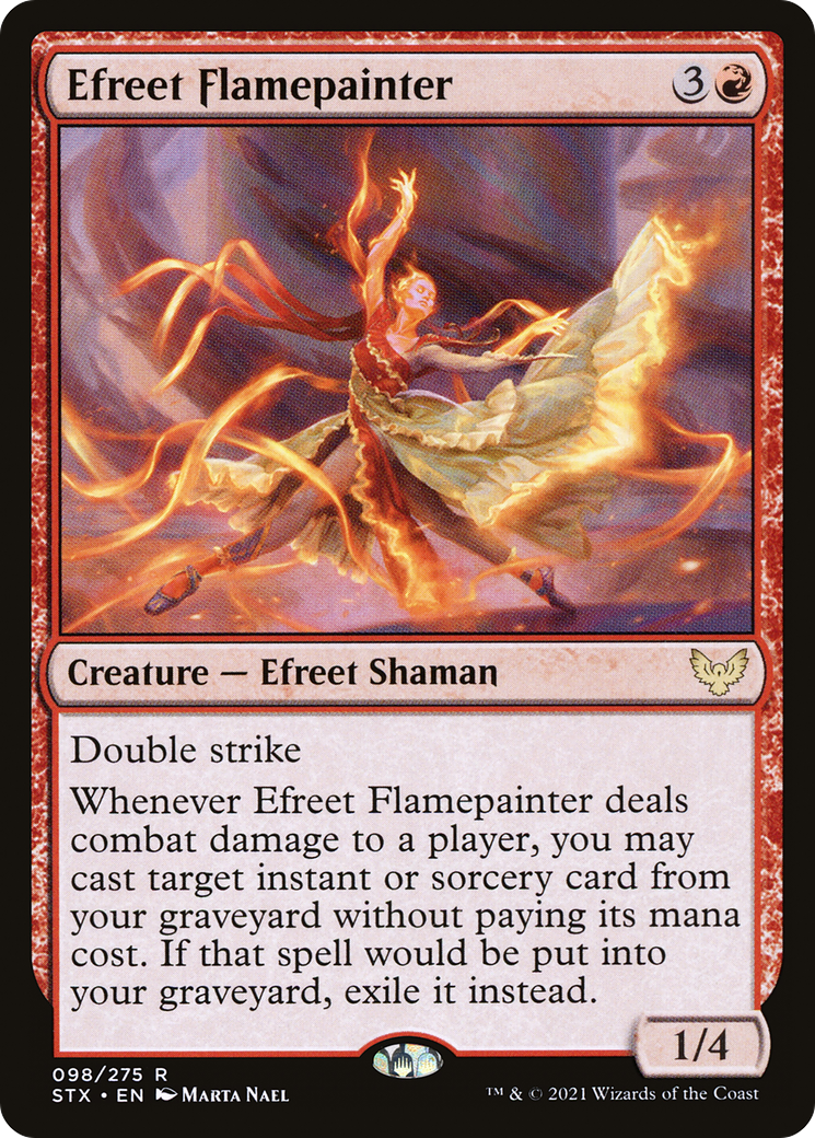 Efreet Flamepainter (STX-098) - [Strixhaven: School of Mages]