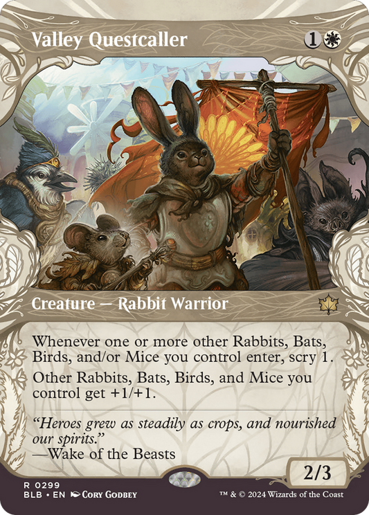Valley Questcaller (BLB-299) - [Bloomburrow]: (Showcase) Foil