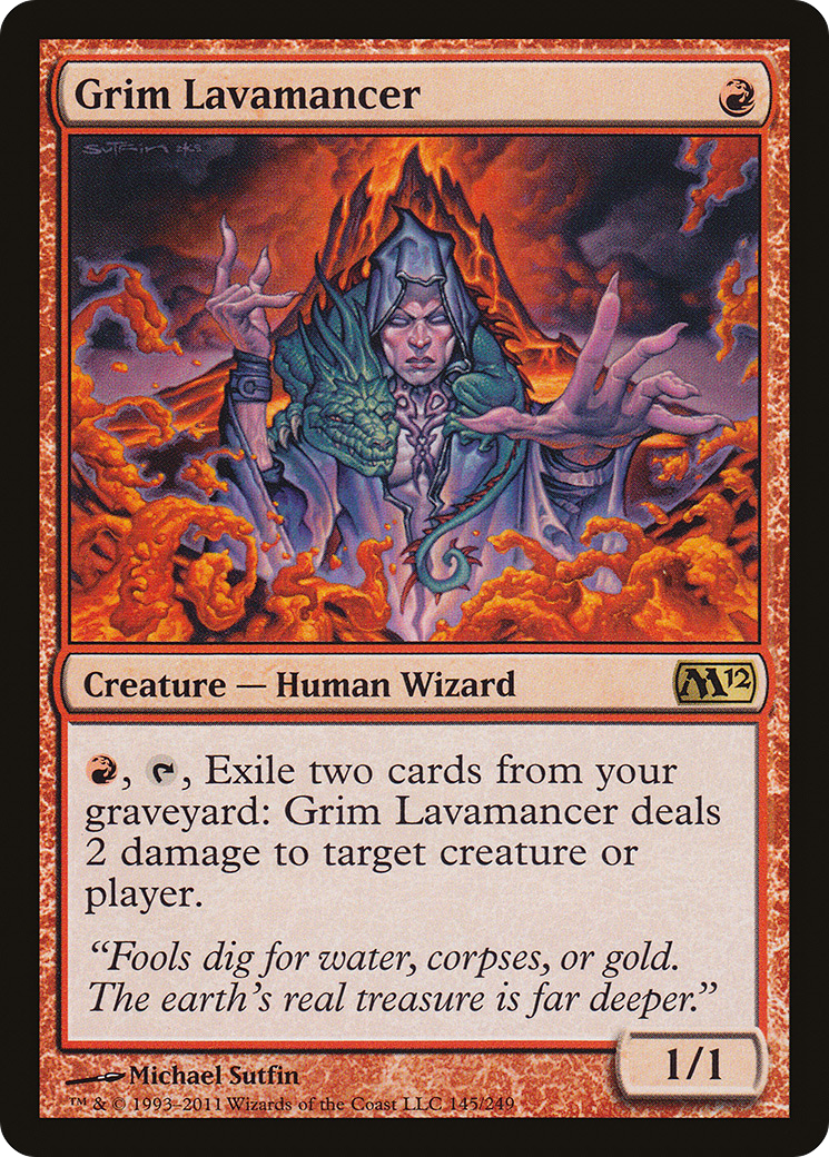 Grim Lavamancer (M12-145) - [Magic 2012]