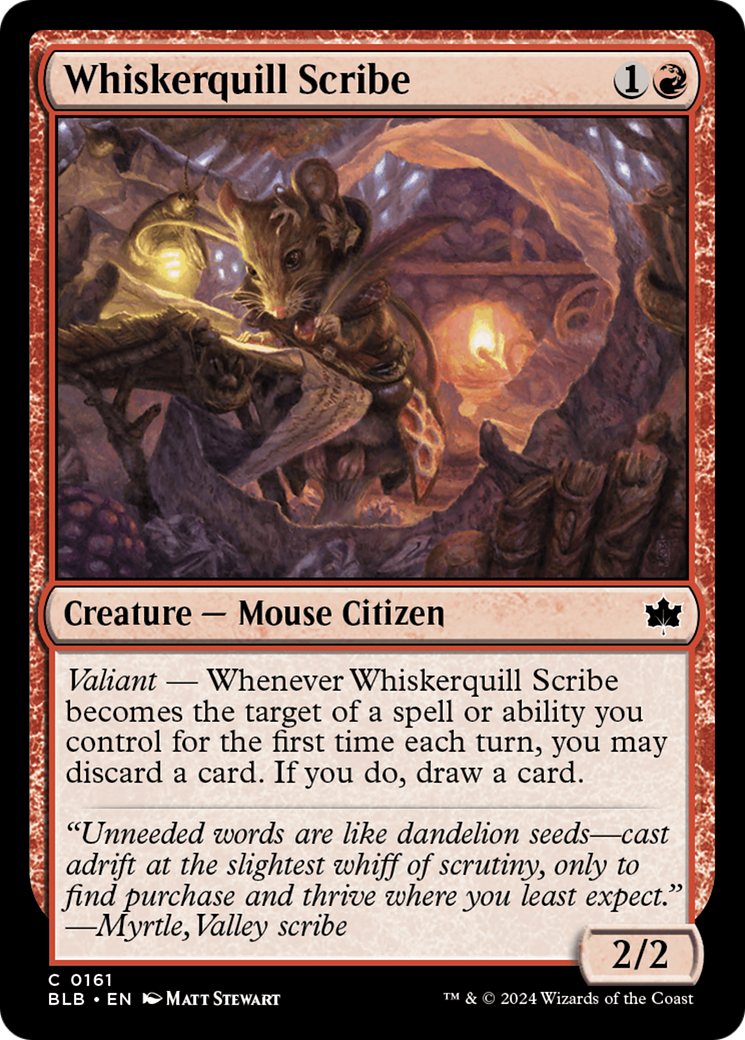 Whiskerquill Scribe (BLB-161) - [Bloomburrow]