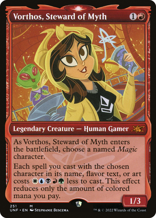 Vorthos, Steward of Myth (UNF-251) - [Unfinity]: (Showcase)