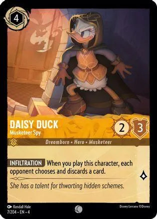 Daisy Duck - Musketeer Spy (7/204) Cold Foil - Ursulas Return - Emmett's ToyStop