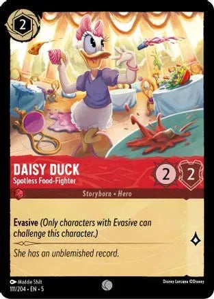 Daisy Duck - Spotless Food-Fighter (111/204) Cold Foil - Shimmering Skies - Emmett's ToyStop