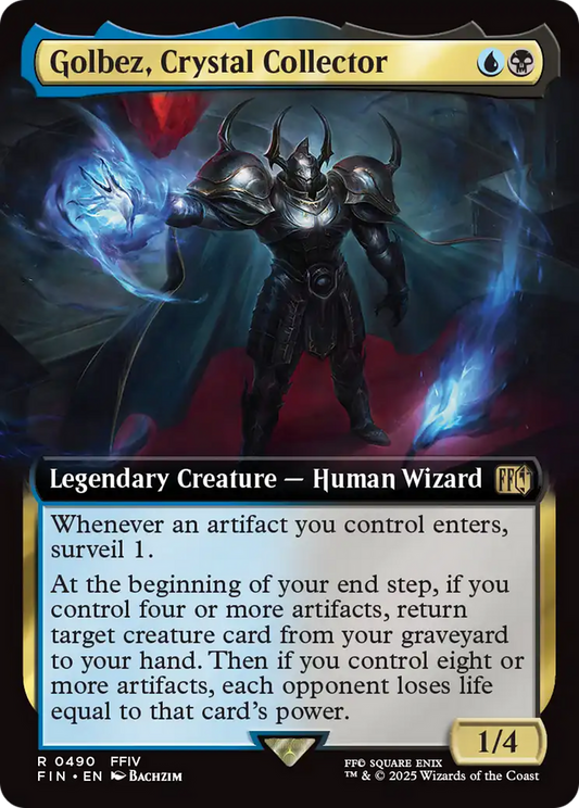 Golbez, Crystal Collector (FIN-490) - [FINAL FANTASY]: (Extended Art) Foil