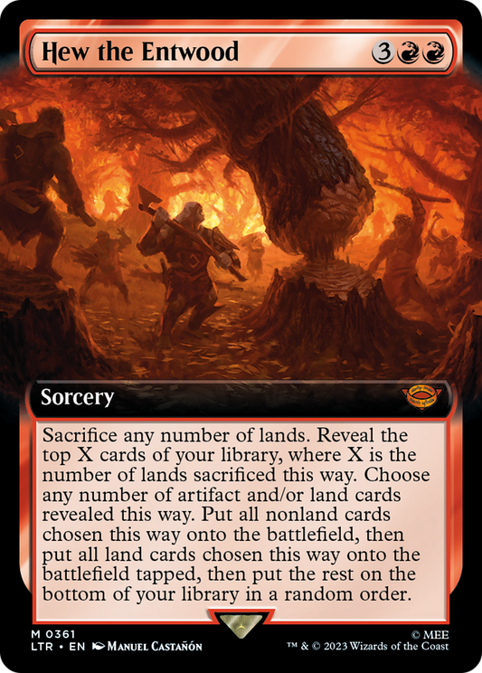 Hew the Entwood (LTR-361) - [The Lord of the Rings: Tales of Middle-earth]: (Extended Art)