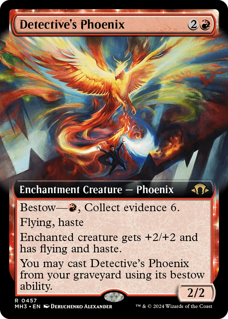 Detective's Phoenix (MH3-457) - [Modern Horizons 3]: (Extended Art)