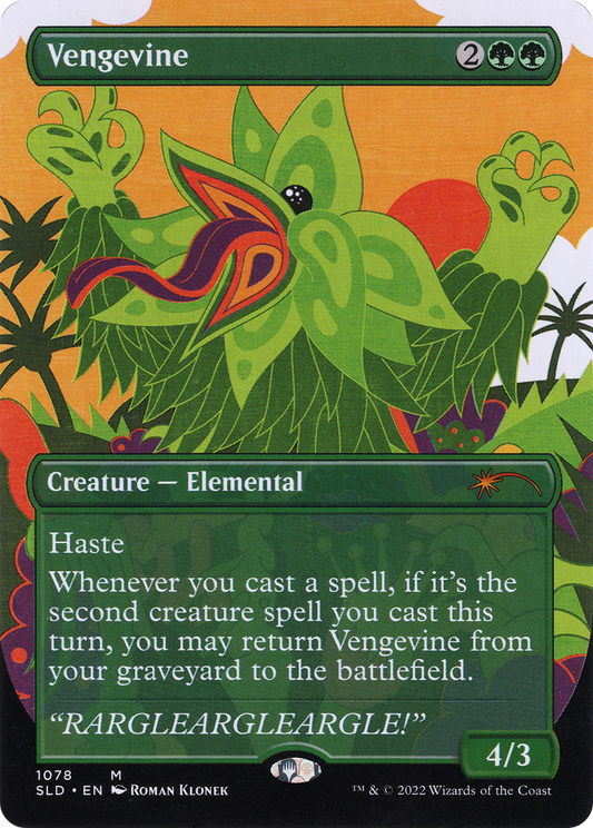 Vengevine (SLD-1078) - [Secret Lair Drop] (Borderless) Foil