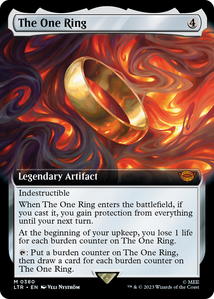 The One Ring (LTR-380) - [The Lord of the Rings: Tales of Middle-earth]: (Extended Art) Foil