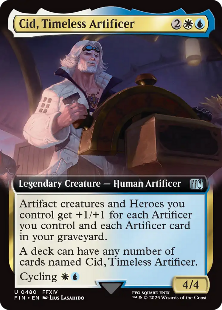 Cid, Timeless Artificer (Extended Art) (FIN-480) - [FINAL FANTASY]: (Extended Art)
