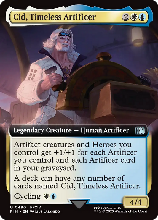 Cid, Timeless Artificer (Extended Art) (FIN-480) - [FINAL FANTASY]: (Extended Art)