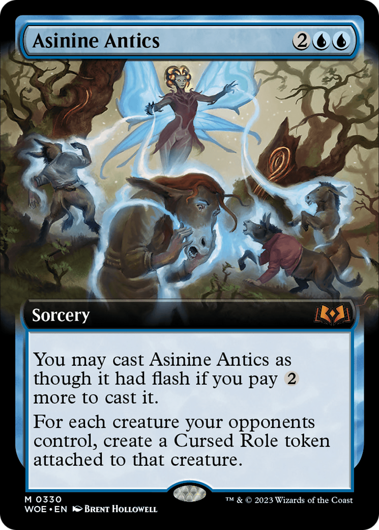 Asinine Antics (Extended Art) (WOE-330) - [Wilds of Eldraine]: (Extended Art) Foil