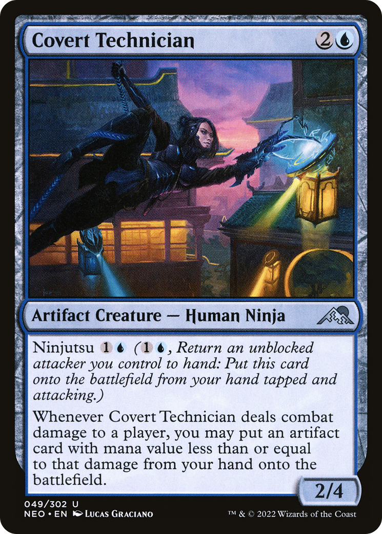 Covert Technician (NEO-049) - [Kamigawa: Neon Dynasty]