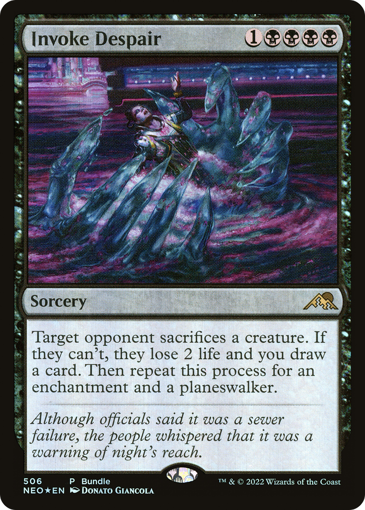 Invoke Despair (UMP-506) - [Kamigawa: Neon Dynasty] Foil