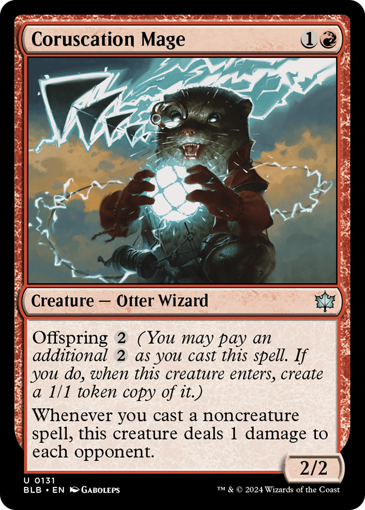 Coruscation Mage (BLB-131) - [Bloomburrow] Foil