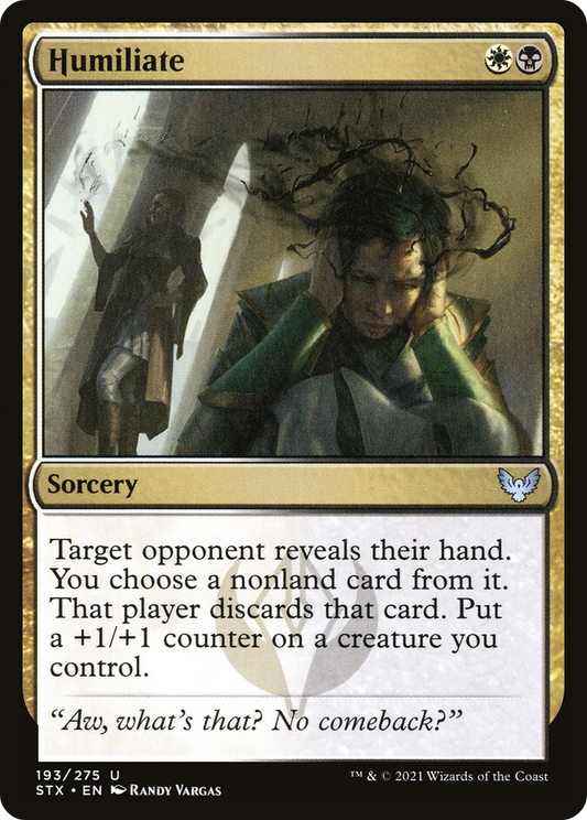 Humiliate (STX-193) - [Strixhaven: School of Mages] Foil