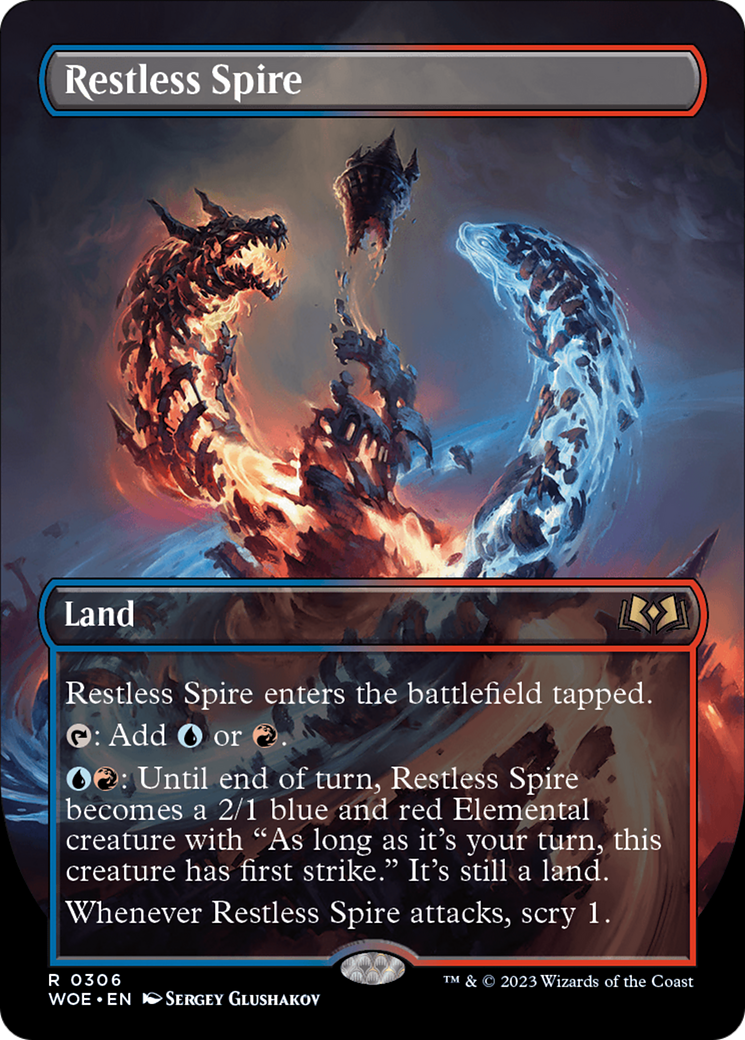 Restless Spire (Borderless) (WOE-306) - [Wilds of Eldraine] (Borderless)