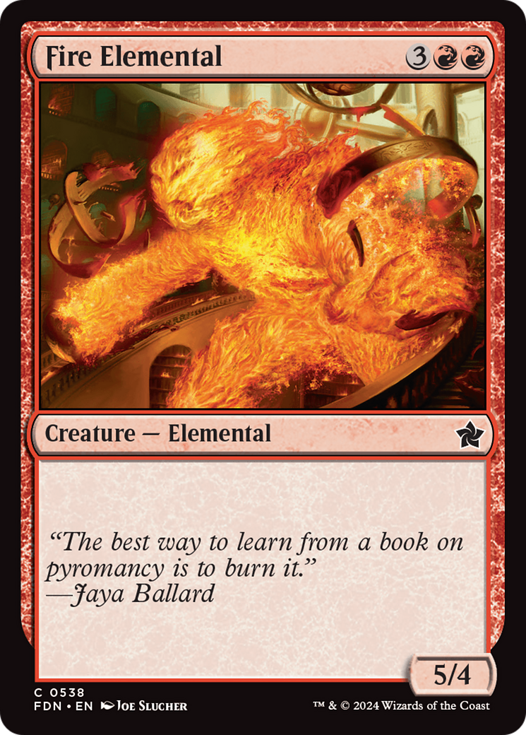 Fire Elemental (FDN-538) - [Foundations]