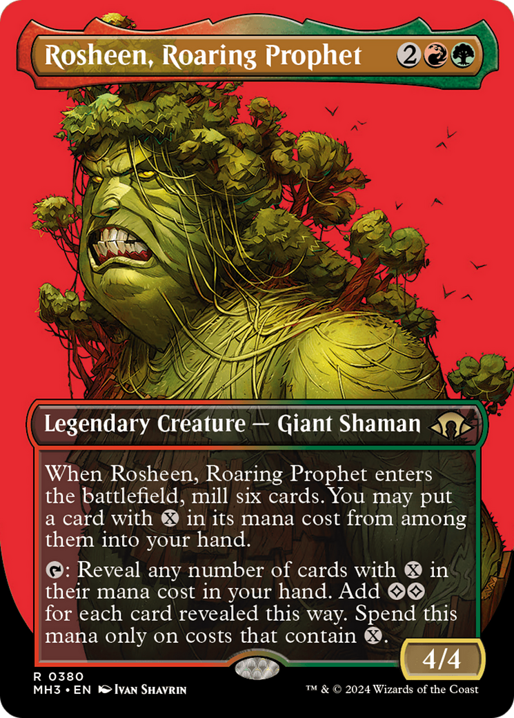 Rosheen, prophète rugissant (MH3-380) - [Modern Horizons 3] (sans bordure) Foil 