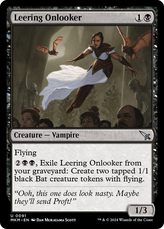 Leering Onlooker (MKM-091) - [Murders at Karlov Manor] Foil