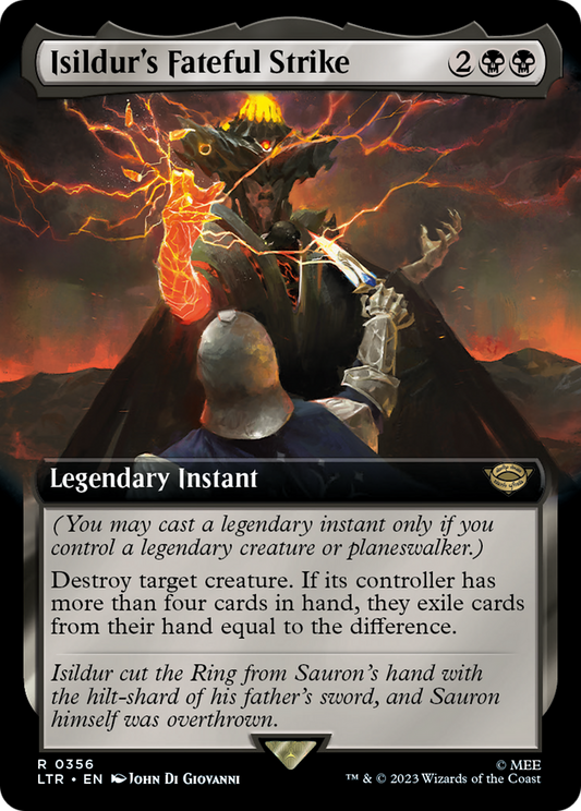 Isildur's Fateful Strike (LTR-356) - [The Lord of the Rings: Tales of Middle-earth]: (Extended Art)