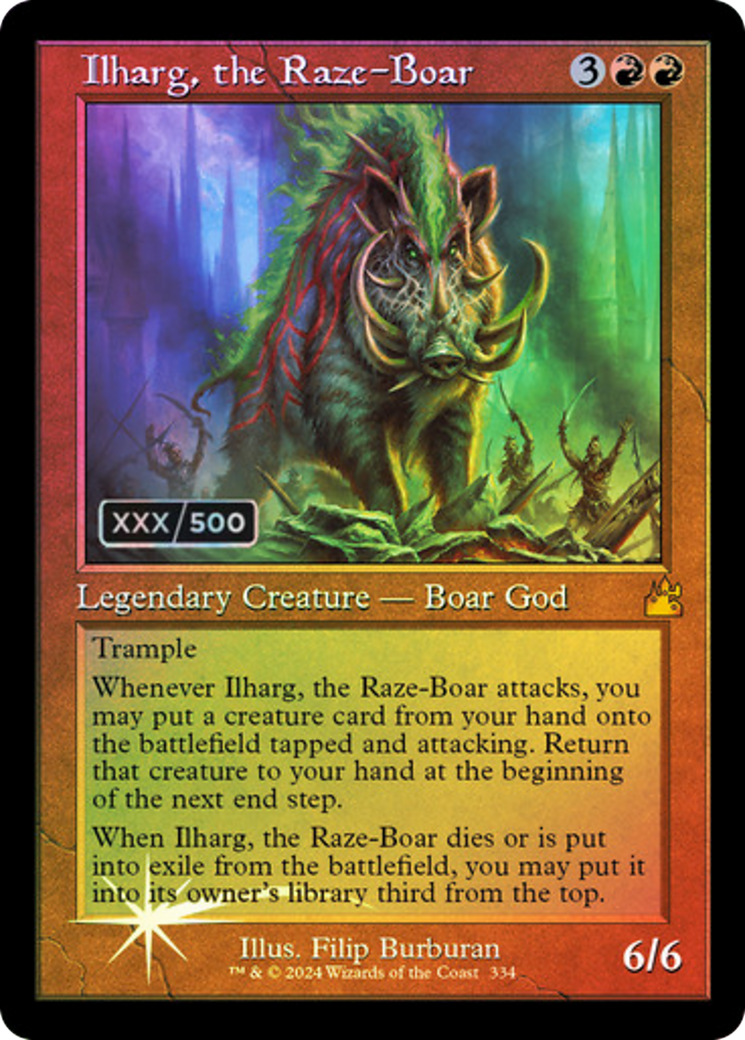 Ilharg, the Raze-Boar (RVR-334Z) - [Ravnica Remastered] Foil